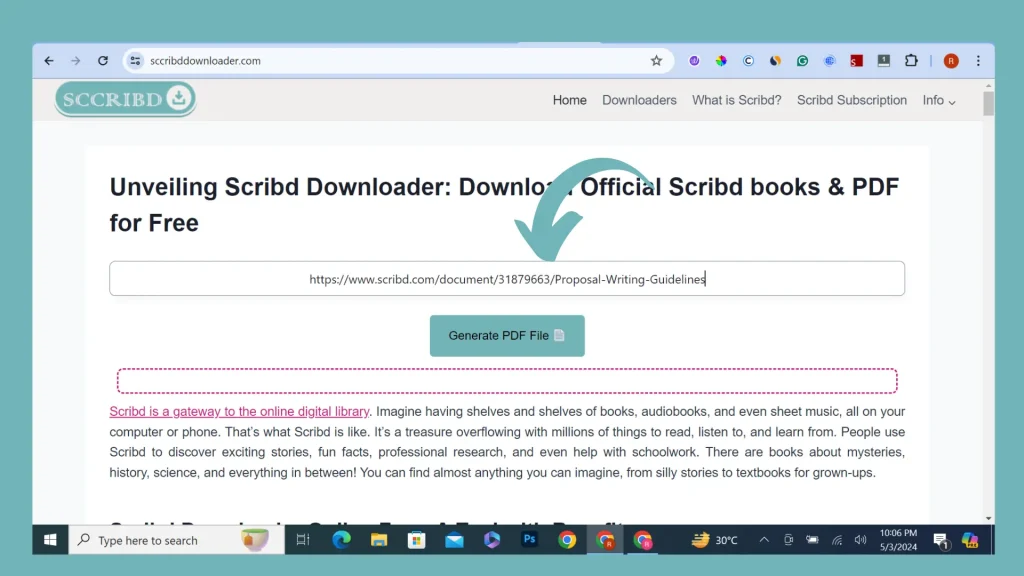 scribd pdf download step 3